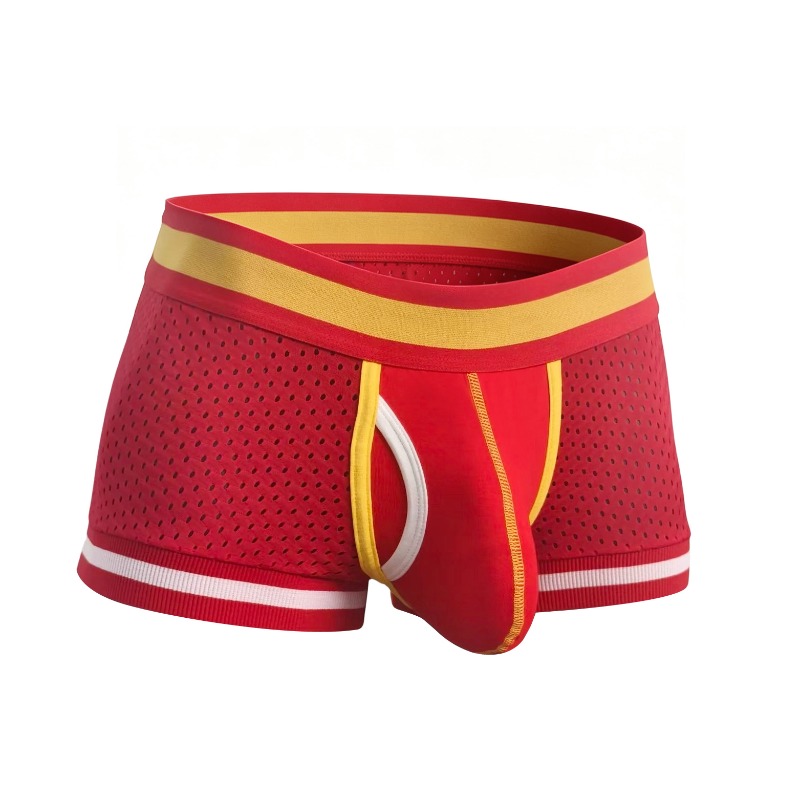 Mesh Sport Boxer - سراويل داخلية شبكية للرجال بتصميم U-Convex،