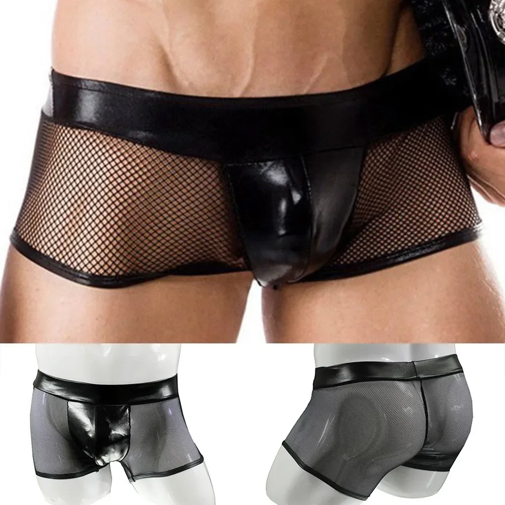 Bamboo Fiber Trunk - الرجال مثير الملابس الداخلية فو الجلود