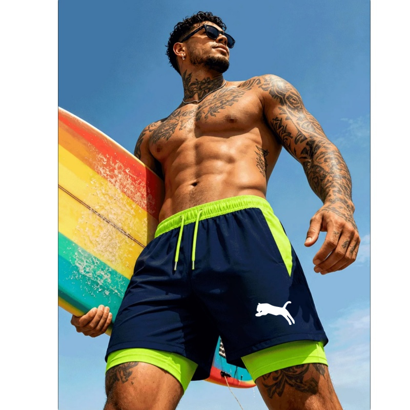 Compression Shorts Athletes - شورت سباحة رجالي سريع الجفاف لعام