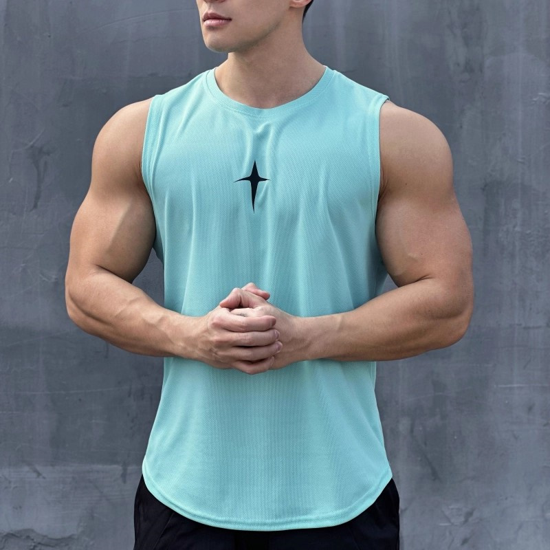 Undershirt Crew Neck - سترة صيفية بدون أكمام للرياضات الخارجية،