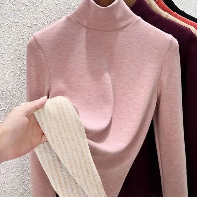 Base Layer Top - قميص حراري نسائي برقبة عالية مبطن