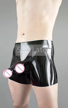 Pouch Boxer Pouch - اللاتكس الرجال سراويل بوكسر الملابس الداخلية