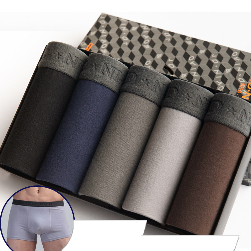 Boxer Brief Pack Cotton - 5 قطعة/الوحدة الرجال الملابس الداخلية القطن
