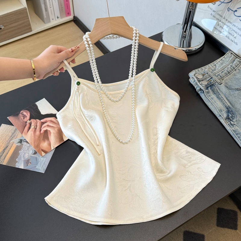 Base Layer Top - سترة نسائية جديدة بتصميم صيني مطرزة
