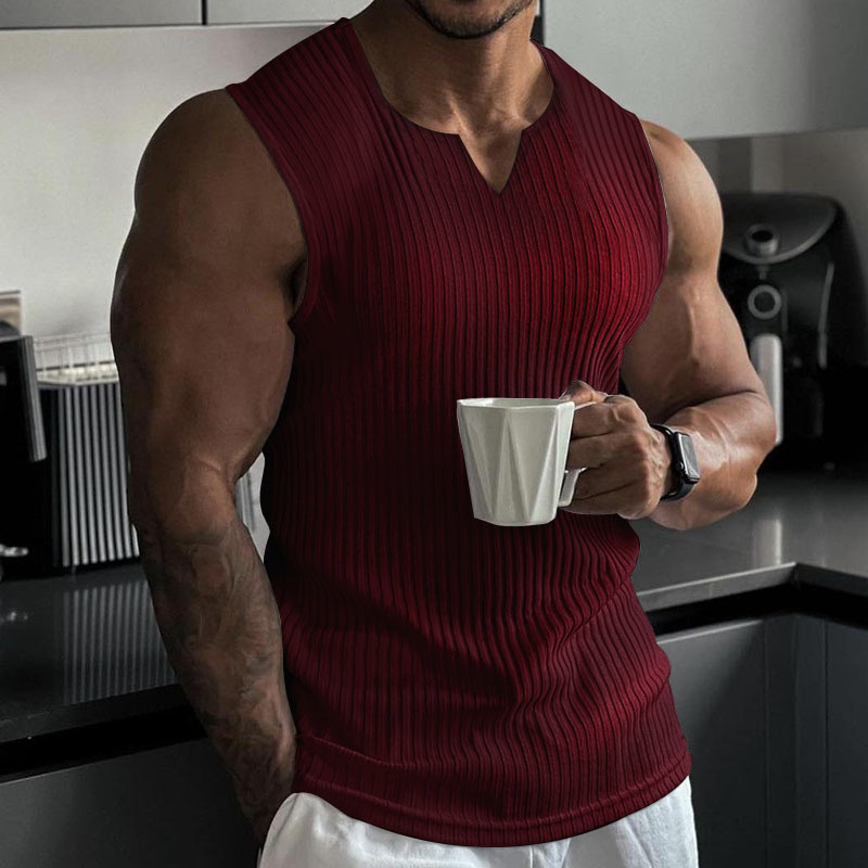سترة صيفية جديدة للرجال برقبة  - مراجعة Undershirt Crew Neck وسعره