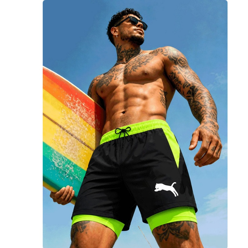 شورت سباحة رجالي سريع الجفاف ل - مراجعة Compression Shorts Athletes وسعره