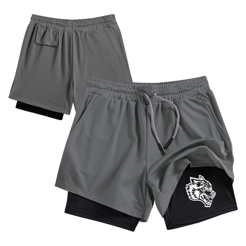 شورت رياضي رجالي بطبقة مزدوجة  - مراجعة Compression Shorts Athletes وسعره