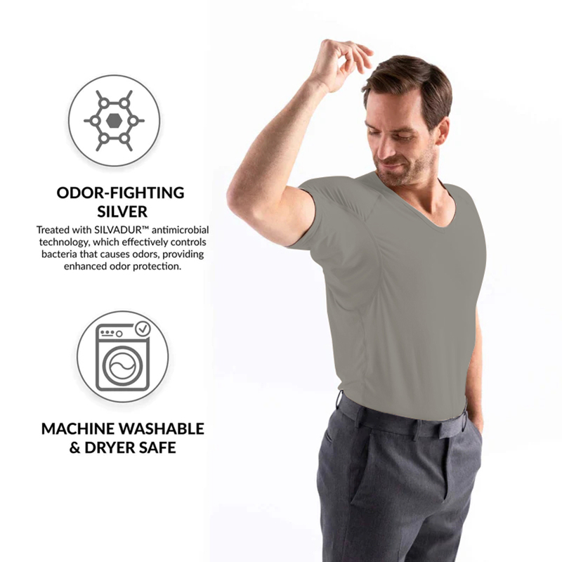 تي شيرت رجالي مضاد للتعرق ضد ت - مراجعة Undershirt Crew Neck وسعره