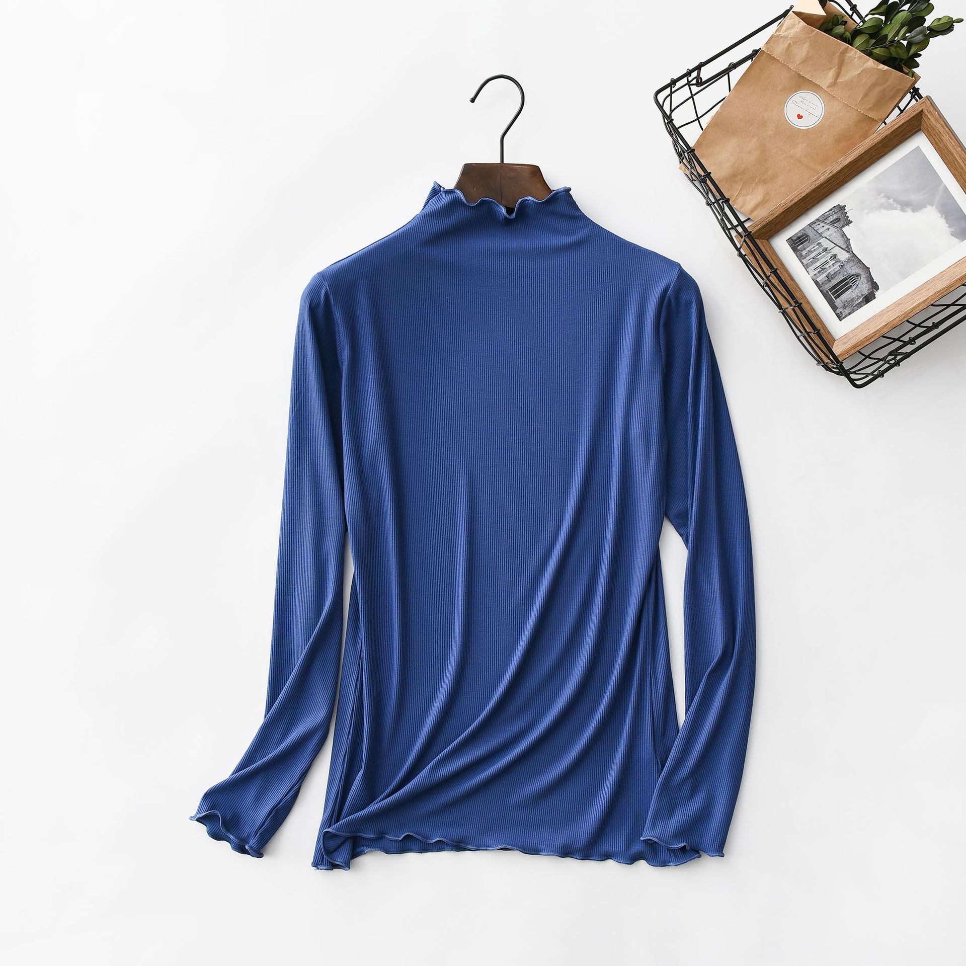 قميص نسائي بأكمام طويلة ، قميص - مراجعة Undershirt Crew Neck وسعره