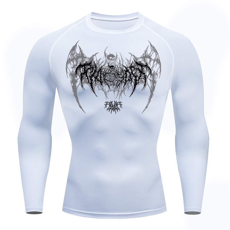 قمصان مضغوطة بأكمام طويلة مطبو - مراجعة Base Layer Top وسعره