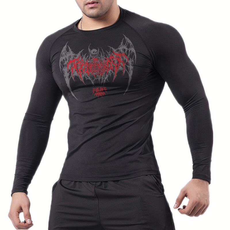قمصان مضغوطة بأكمام طويلة مطبو - مراجعة Base Layer Top وسعره