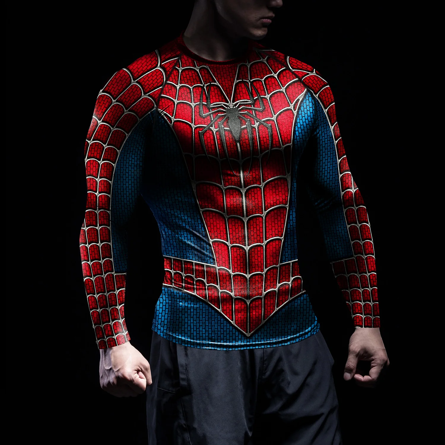تي شيرت رجالي بطبعة عنكبوت، قم - مراجعة T Shirt Tight Fit وسعره