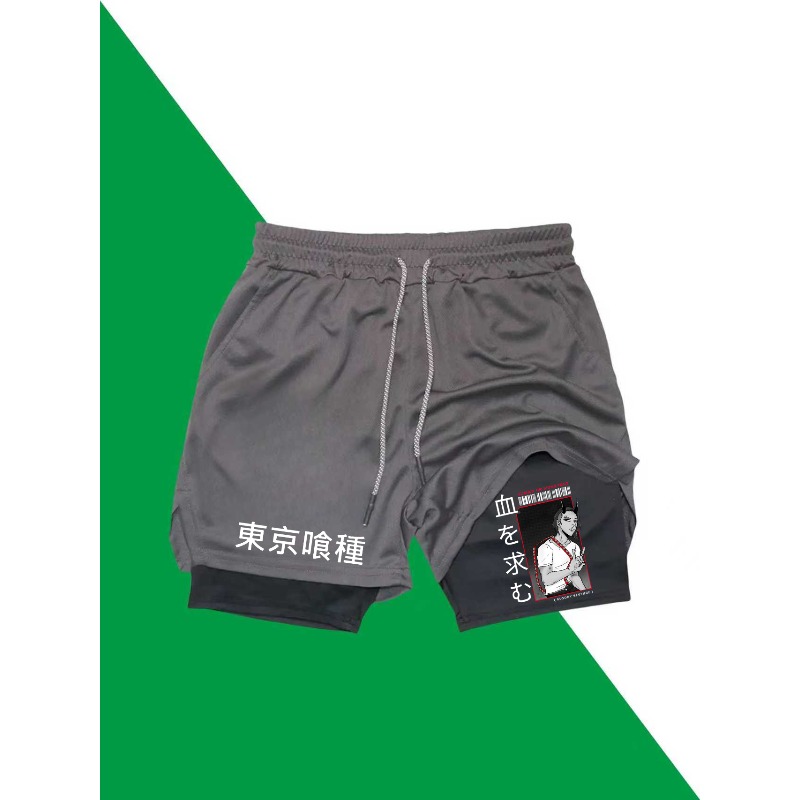 طوكيو الغول طباعة 2in1 تشغيل ت - مراجعة Compression Shorts Athletes وسعره