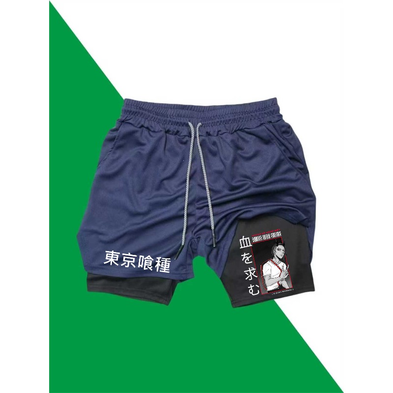 طوكيو الغول طباعة 2in1 تشغيل ت - مراجعة Compression Shorts Athletes وسعره