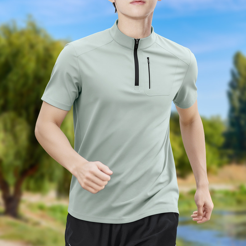 تي شيرت رجالي نصف سحاب عالي ال - مراجعة T Shirt Tight Fit وسعره
