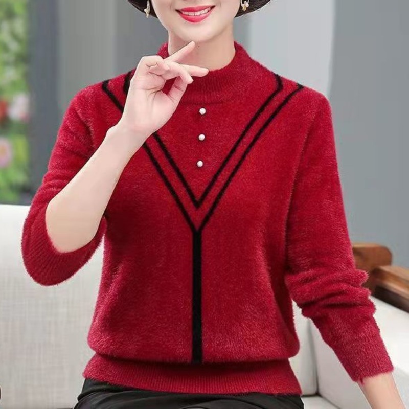 بلوفر نسائي بقبة رقبة مستديرة  - مراجعة Undershirt Crew Neck وسعره