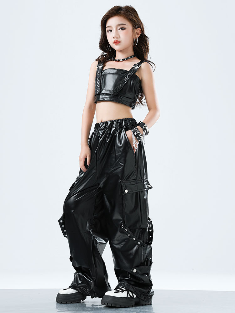 طفل Kpop الهيب هوب الملابس الس - مراجعة Suspender Tank Top وسعره