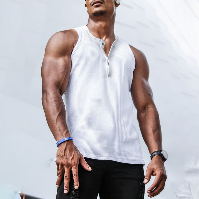 قميص هينلي مضلع بدون أكمام للر - مراجعة Undershirt Crew Neck وسعره