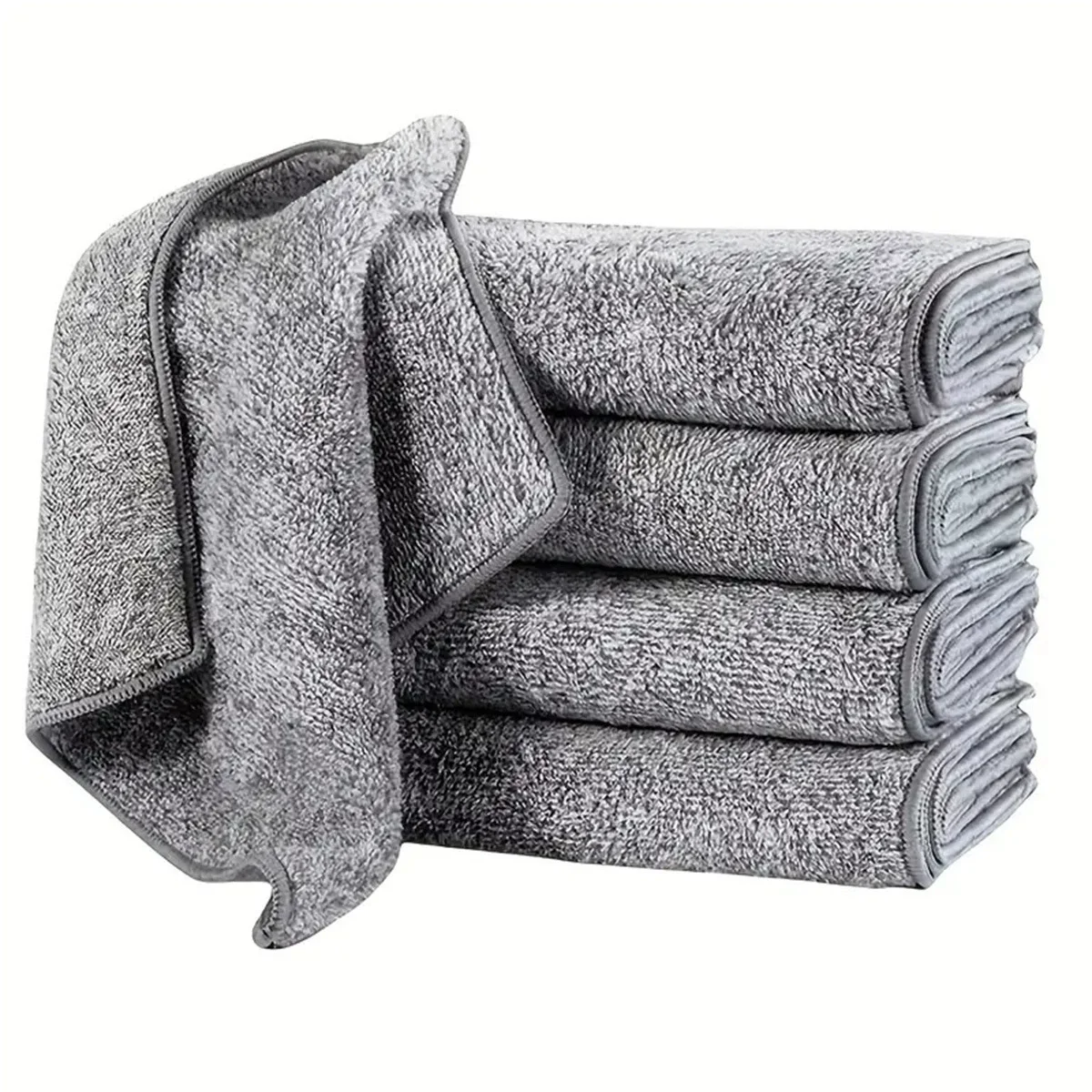 قطعة واحدة/5 قطع من قماش تنظيف - مراجعة Bamboo Fiber Trunk وسعره