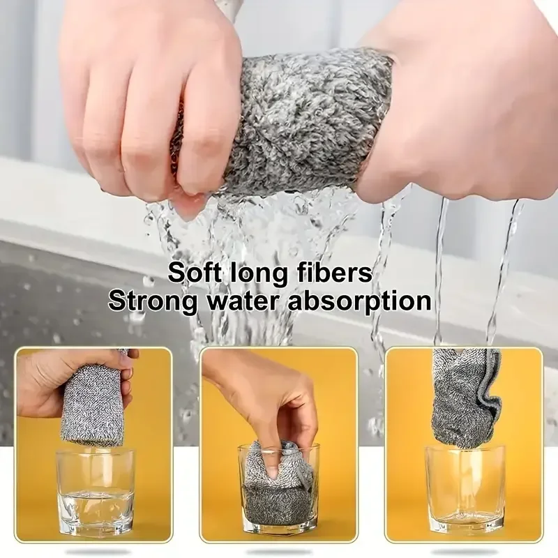 قطعة واحدة/5 قطع من قماش تنظيف - مراجعة Bamboo Fiber Trunk وسعره