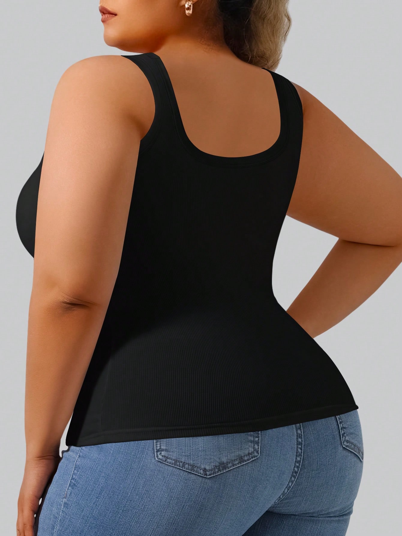 بلوزة نسائية قصيرة مضلعة عالية - مراجعة Tank Top Ribbed وسعره
