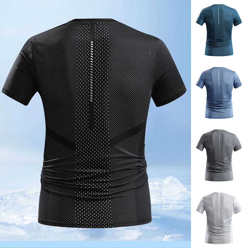 تي شيرت رياضي صيفي للرجال سريع - مراجعة T Shirt Tight Fit وسعره